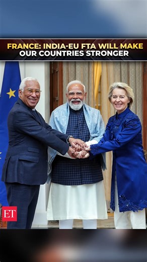1.4K views · 12 reactions | 欄 ‘Good news’: #France sees #India-#EU trade deal as bridge for technology, science & economy 溺 https://tinyl.co/4HPF | The Economic Times | Facebook