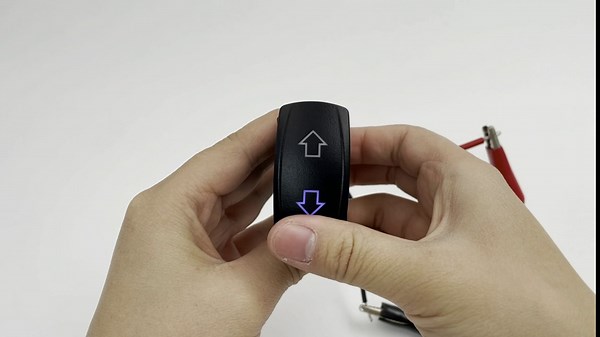 Blue Led Front Windshield Defrost Rocker Switch 5 Pin ON-Off SPST Toggle Switch for Car Boat Truck RV Trailer Yacht Dashboard Switch Replacement