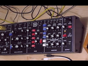 Behringer Model D - soundtest and first experiences with the new synthesizer (Riamiwo StudioVlog 86)