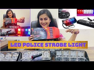 Ultimate Car LED Police Strobe Lights: Enhance Your Ride with Powerful Emergency Lighting! #lights