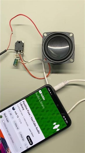 Simple audio amplifier #simple #scienceproject #diy