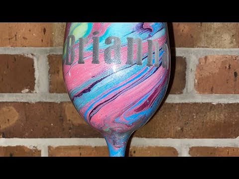 DIY How to Hydro Dip a wine glass #ZubesCreation #Customwineglass #CustomTumbler