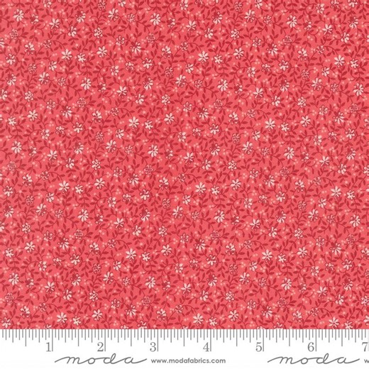 Moda Fabrics, Lyda Rose by Bunny Hill Designs, Petal Red Tiny Flowers, 3076-15, 100% Quilting Cotton Fabric - Etsy