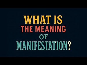 What is the meaning of Manifestation?