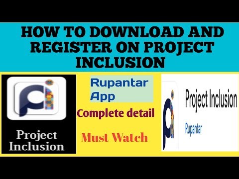 How to Register on Project Inclusion app|| Rupantar app| How to download and register on rupantar