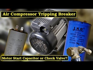 Using Fluke Meter to Test Air Compressor Motor Capacitors & opening up my SIP One Way Check valve. ⚡