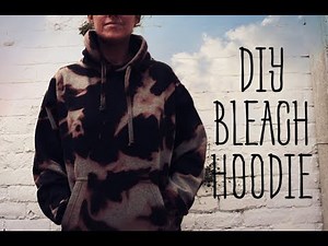 DIY Scrunch Bleach Hoodie