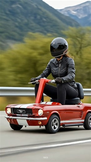 Mustang mobility scooter 😱 Mustang passion never stop 🚗 🔥 | LuxArts