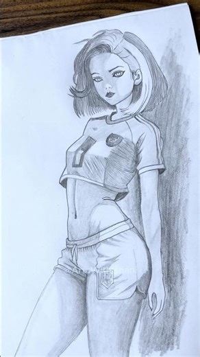 ✨ ASMR Pencil Sketch of a Beautiful Girl 🎧 | So Satisfying Drawing Sounds✍️✏️✏️