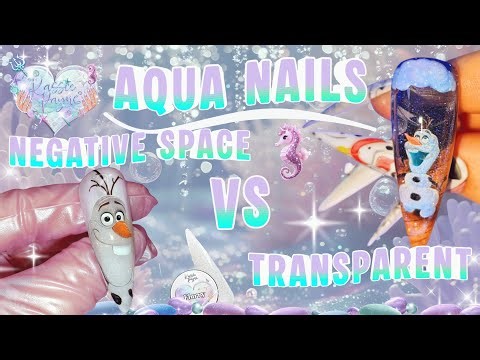 LET’S TALK – Different Glitter Aqua Nail Styles?! ❄️💦 | Aqua Nail Art Tutorial