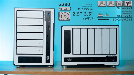 N100天花板？！6 4盘位配置，6W功耗配双万兆网卡。TANK TAD6S4N10G评测