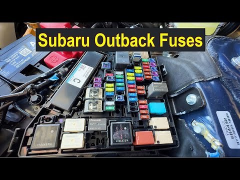 Subaru Outback Fuse Box Location and Diagram 2020 - 2025