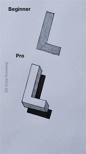 L Word Drawing Tutorial ▶ #shorts #shortsfeed #youtubeshorts #art #drawing #easydrawing