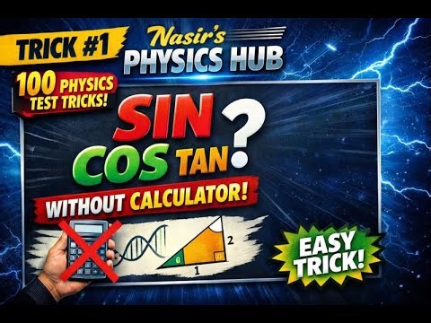 TRICK 1 [sinθ, cosθ, tanθ Without Calculator 😱 | Easy Trigonometric Short Tricks ]