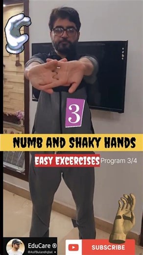 Episode No. 3/4|How to deal with #numb and shaky hand |#numbness and #shaky hands | #handexcercise