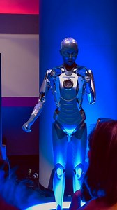 1.1K views · 11 reactions | Exploring the incredible robot exhibit at the Las Vegas Sphere was like stepping into the future! 烙✨ These five advanced robots interact just like humans—they can hold full conversations and even adjust how they talk depending on whether you’re a child, male, or female. Truly mind-blowing technology!  If you’re in Vegas, this is a must-see experience. #LasVegasSphere #Robotics #FutureIsHere | To Boldly Travel with Michel | Facebook