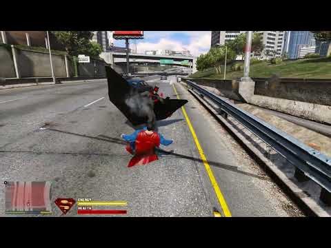Batman script mod vs Superman V2 script mod in gta5