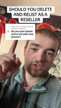 Should you delete & Relist as a reseller #ebayreseller #reselling #reseller