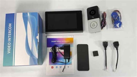2025 New IP Video Doorbell with 7 Inch HD Screen Tuya Smart Video Doorphone Intercom System for Home Villa