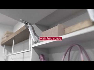 Hafele Flap Fitting System Free Space by KitchenSource.com