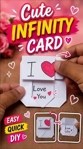 Diy Infinity Card 📧 #diy #craft @artistvai_1901