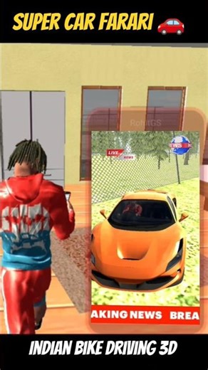 Franklin Stollen a Super CAR 🚗 in Indian bike driving 3d #gta #indianbikedriving3d #gaming