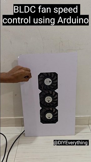BLDC fan speed controller using Arduino| High Speed BLDC cooling fan #BLDCfan #PWMcontroller