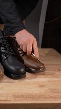 Cutting Keen Headout Hiker, Steve Madden Mtokker & Vince Damian Leather Boots in half to 👀 inside