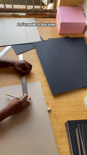 Let’s make 12/10/4” boxes together. #boxmaking #boxtutorial #howtomakeboxes #deeboxesng #giftbox