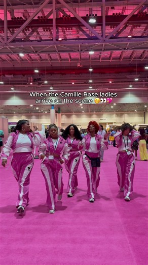 Y'all like our new Camille Rose tracksuits? 🤭🩷. #CRxESSENCEFest #ESSENCEFest