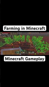 Farming in Minecraft-Mobile Gameplay || Survival Mode#gaming #minecraft #shorts