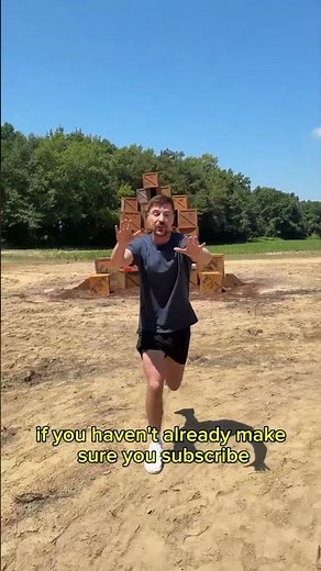 MrBeast Blew Up 100 TNTs at Once…💥😱 #shorts