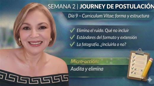 Día 9 | Curriculum Vitae: forma y estructura | Evelyn Carreño - Mentora Speaker en Empleabilidad | Evelyn Carreño