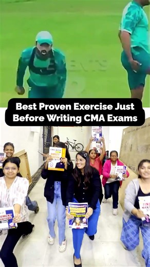 You Can Try this Best Exercise Before Writing Your CMA Exams 🤣🤣 #cmastudents
