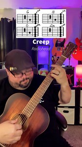 19K views · 413 reactions | Creep by Radiohead Guitar Tutorial! #guitar #lesson #guitarra #musica #tutorial #reels | Chas Evans | Facebook