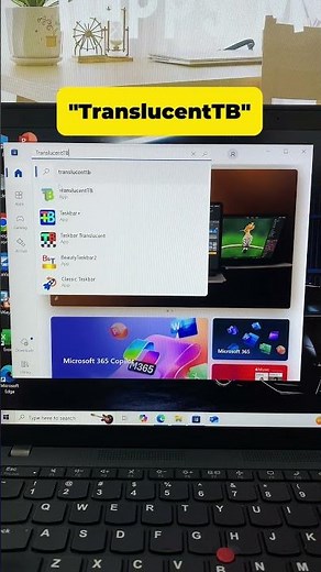 Hướng dẫn làm thanh taskbar trong suốt #windows #laptop #shorts