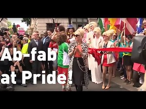 Ab Fab stars Patsy and Edina open London Pride