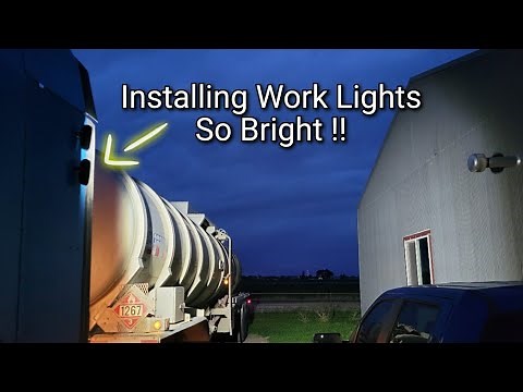 How to install LED Work Lights or Backup lights on a semi truck 🚚