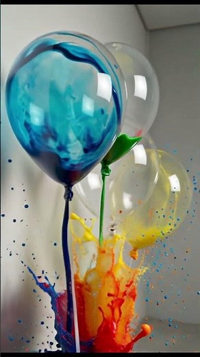 Slow Motion Paint Explosion 🌈💥 | The Most Satisfying Color Blast Ever!