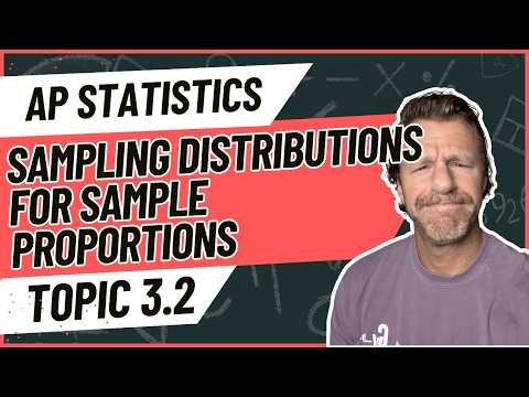 AP Statistics Topic 3.2 Sampling Distributions for Sample Proportions | Lesson + Notes + Practice