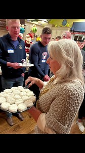 Some wonderful young adults wanted to learn how to make homemade buttermilk White Lily biscuits, so here I am coming to the rescue. Thank you Dr. Mike McQueen and his gracious wife Pam for opening up their warm and welcoming home. The biscuits were so good but our time together was even better. What a great time we had. The McQueens had a spread of scrambled eggs, creamy grits,sausage ,bacon and juice to go with the biscuits that we all made. Thanks to Ted and Jenny Watson for being my escort to