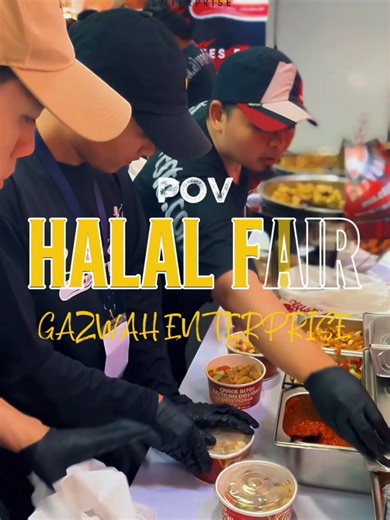 ▶️ POV HALAL FAIR GAZWAH ENTERPRISE Semoga apa yang kita usahakan dan belanjakan untuk keluarga di Pasar Muslim kali ini bermanfaat untuk menyambut Ramadhan yang insyaAllah tinggal beberapa hari lagi. Terima kasih atas setiap kunjungan dan dukungannya diseluruh booth daripada unit Gazwah Enterprise Sampai jumpa di event selanjutnya. Semoga Allah menyampaikan kita semua ke Ramadhan tahun ini, insyaAllah Jangan lupa untuk mampir di seluruh unit bisnis Gazwah Enterprise untuk mengikuti program-prog