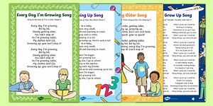 Growing Up Songs and Rhymes Resource Pack