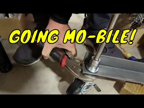 Adding casters to a Harbor Freight 20 Ton Press