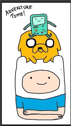 Speed drawing of the Adventure Time crew #drawingtutorial #digitalart #fanart #adventuretime