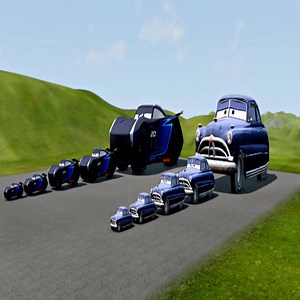 2.5K views · 41 reactions | Big & Small The King Jackson Storm vs Big & Small Doc Hudson vs Spider Man vs Pink Panther BeamNG.Drive | Beamng Game | Facebook