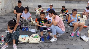Chinese School Children Learning Drawing Stock Footage SBV-322873058 - Storyblocks