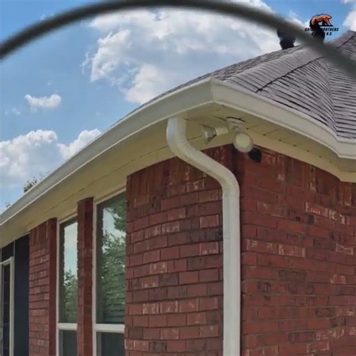 New seamless gutters installed