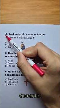 Qual apóstolo é conhecido por ter escrito o APOCALIPSE? #quiz #biblico #viral #shorts