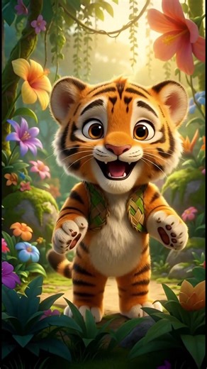 The Baby Tiger Song! 🐯🎶 #babytiger #kidssongs #nurseryrhymes #jungle #cuteanimals #cutiepieclips